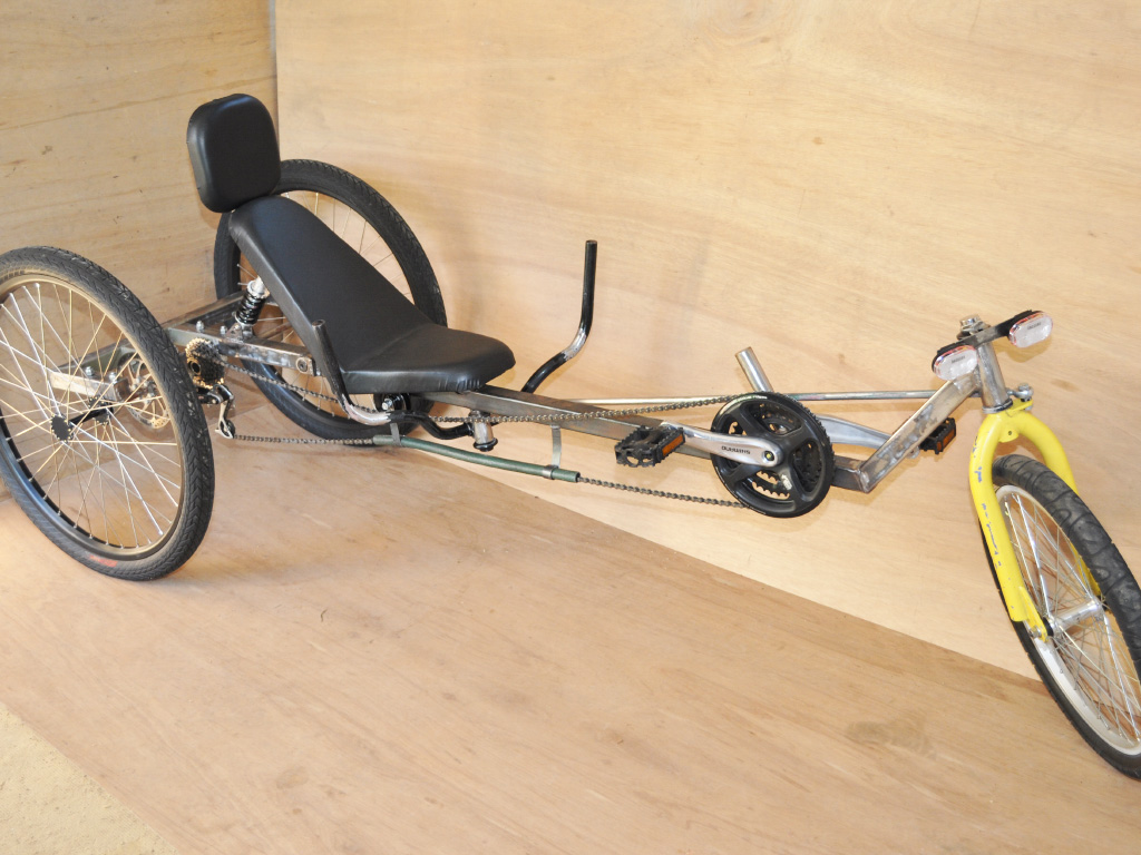 TimberWolf Recumbent Trike - remote steering linkage